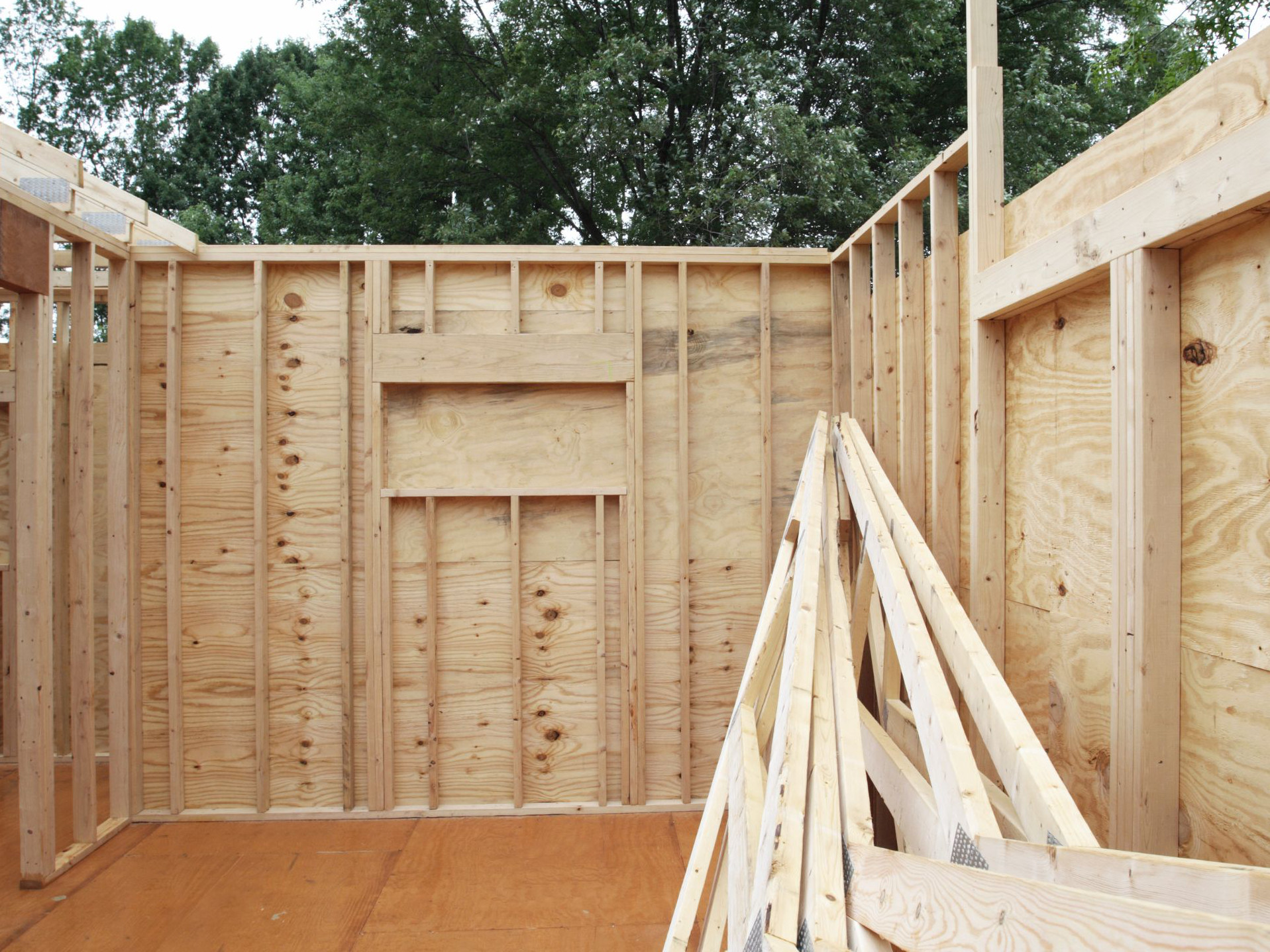 Home addition framing